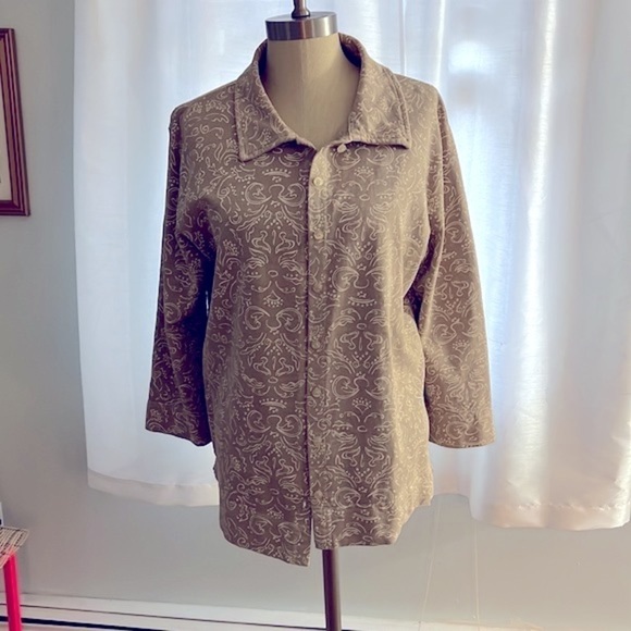 Fresh Produce Jersey Knit Shacket size Large - Picture 1 of 6